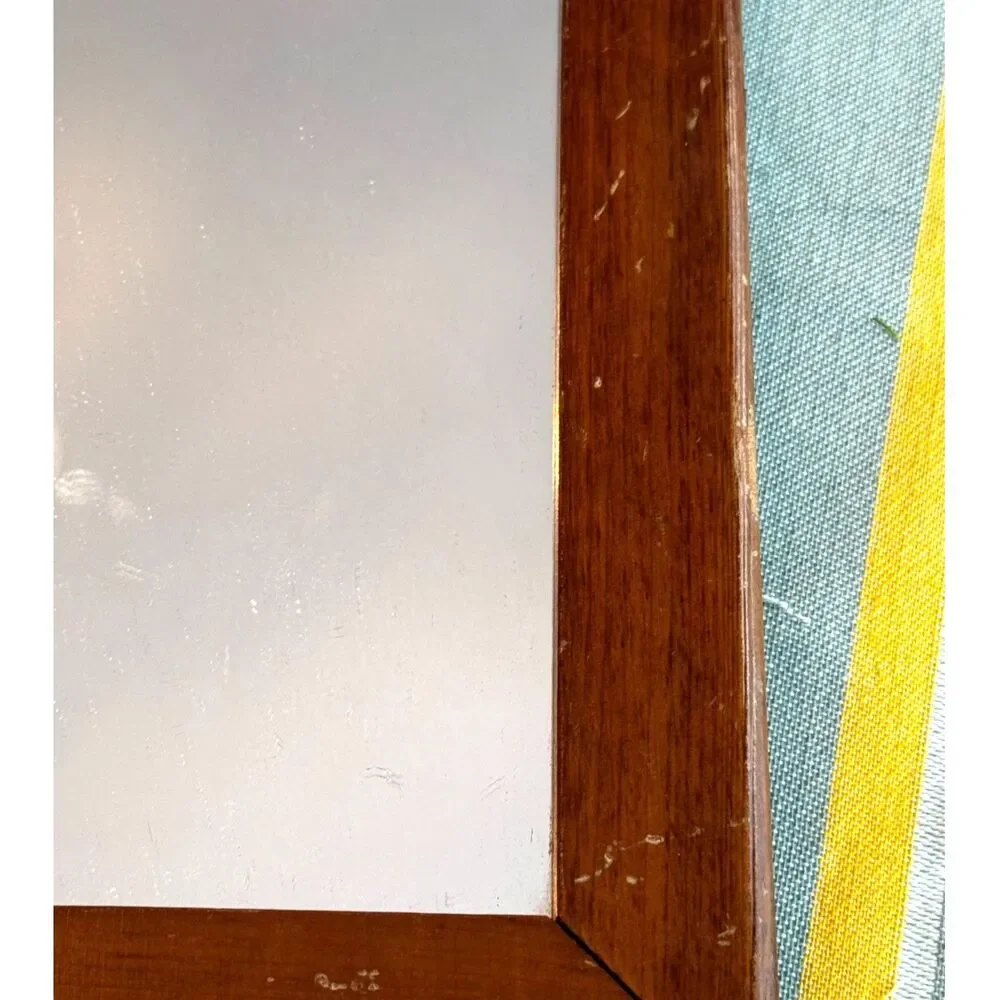Vintage wooden arch top mirror great small size must see